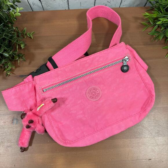 Kipling Women's Pink Waist Bag Fanny Pack - Picture 1 of 9